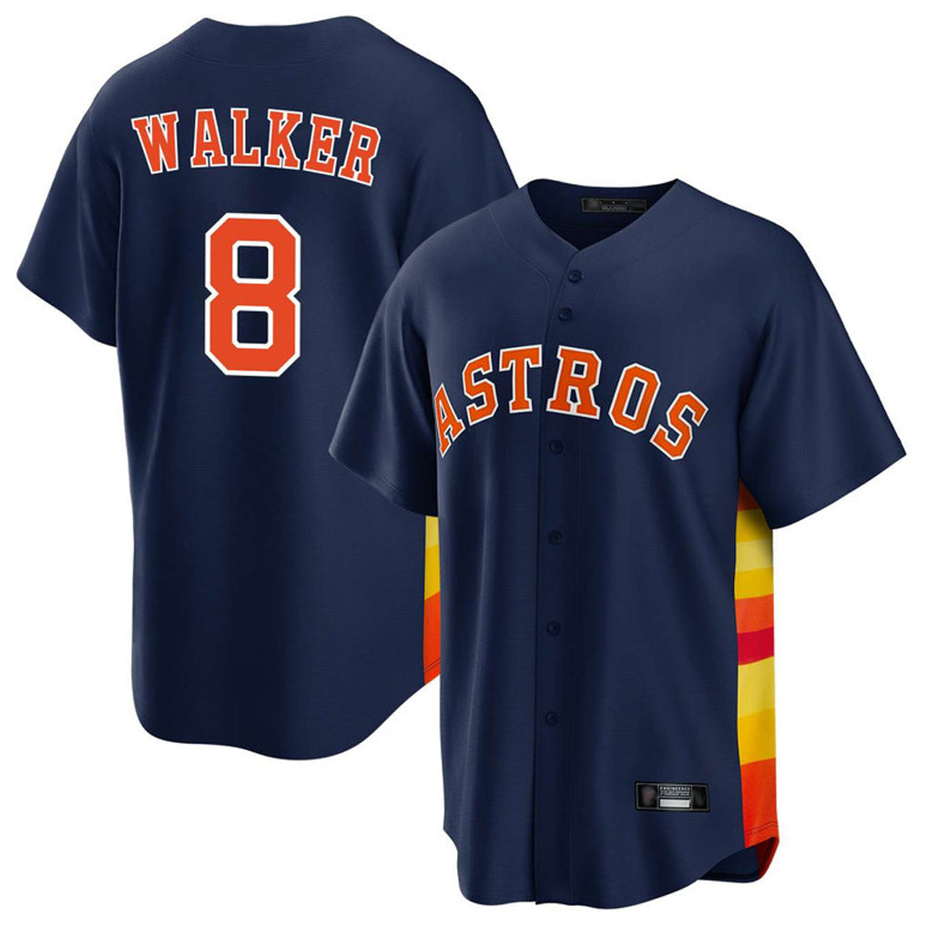 MATTH H.Astros #8 Christian Walker Player Navy Home Game Stitched Jerseys