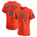 MATTH H.Astros #8 Christian Walker Player Orange Home Limited Elite Stitched Jerseys