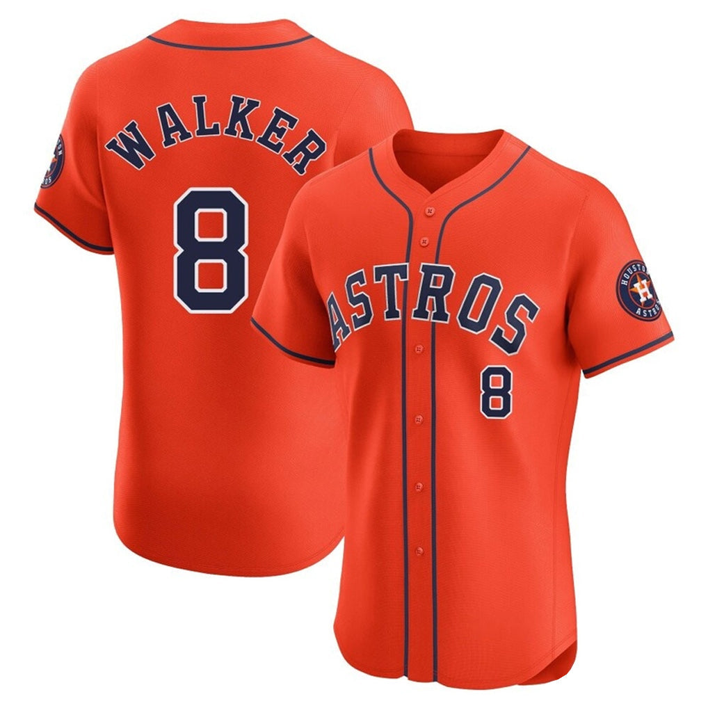 MATTH H.Astros #8 Christian Walker Player Orange Home Limited Elite Stitched Jerseys