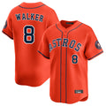 MATTH H.Astros #8 Christian Walker Player Orange Home Limited Stitched Jerseys