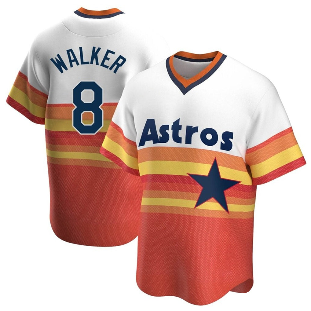 MATTH H.Astros #8 Christian Walker Player Rainbow Cooperstown Collection T-shirt Stitched Jerseys
