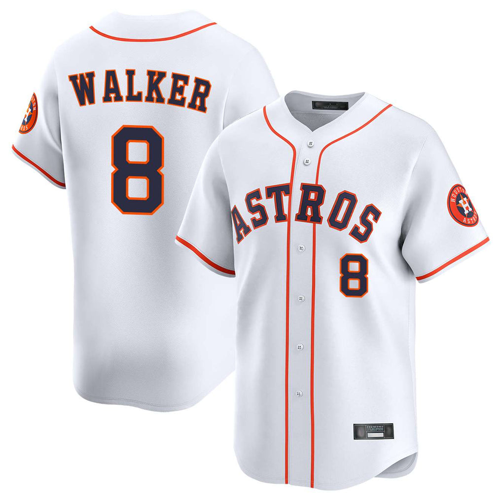 MATTH H.Astros #8 Christian Walker Player White Home Limited Stitched Jerseys