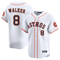 MATTH H.Astros #8 Christian Walker Player White Home Limited Stitched Jerseys