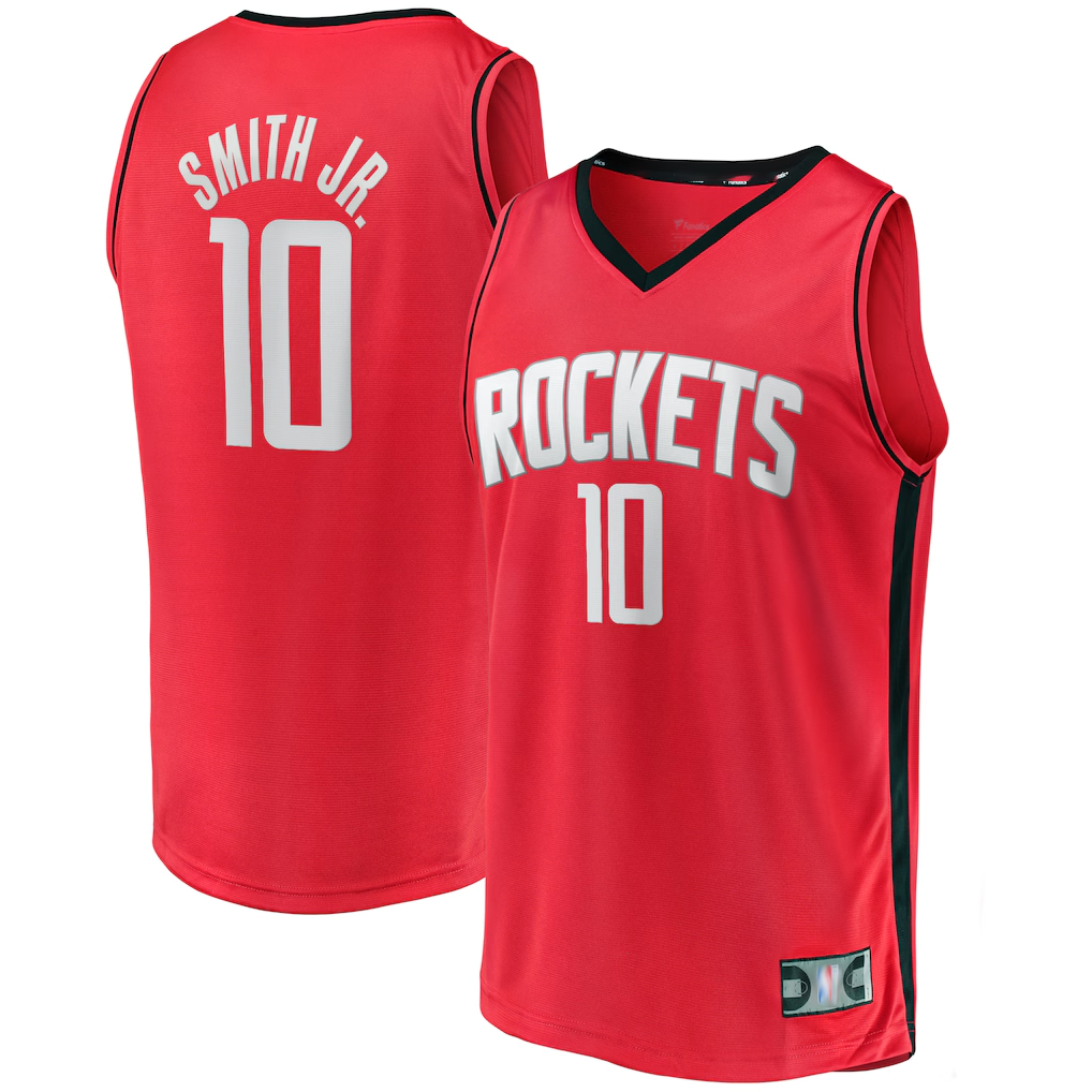 MATTH H.Rockets H.Rockets #10 Jabari Smith Jr. Red Fast Break Replica Player Stitched Jerseys-Icon Edition