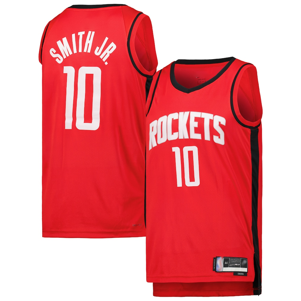 MATTH H.Rockets #10 Jabari Smith Jr. Red Swingman Stitched Jerseys-Icon Edition