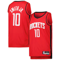 MATTH H.Rockets #10 Jabari Smith Jr. Red Swingman Stitched Jerseys-Icon Edition