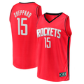 MATTH H.Rockets #15 Reed Sheppard Red 2024 Draft Fast Break Player Stitched Jerseys-Icon Edition