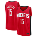 MATTH H.Rockets #15 Reed Sheppard Red Fast Break Replica Stitched Jerseys-Icon Edition