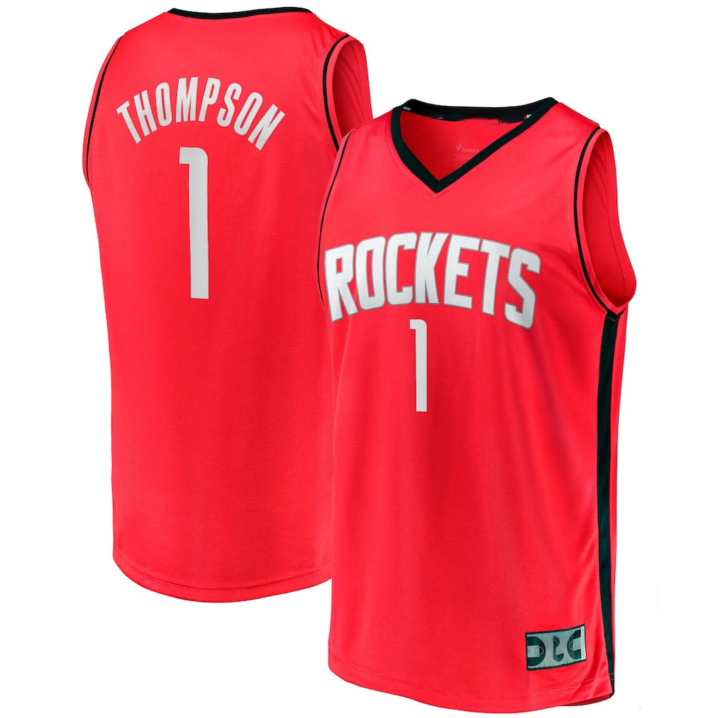 MATTH H.Rockets #1 Amen Thompson Red Fast Break Replica Stitched Jerseys-Icon Edition