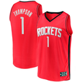 MATTH H.Rockets #1 Amen Thompson Red Fast Break Replica Stitched Jerseys-Icon Edition
