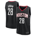 MATTH H.Rockets #28 Alperen Sengun Black Fast Break Replica Player Stitched Jerseys-Statement Edition