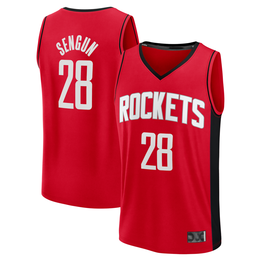 MATTH H.Rockets #28 Alperen Sengun Red Fast Break Replica Stitched Jerseys-Icon Edition