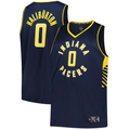 MATTH I.Pacers #0 Tyrese Haliburton  Navy Big & Tall Fast Break Jerseys - Icon Edition