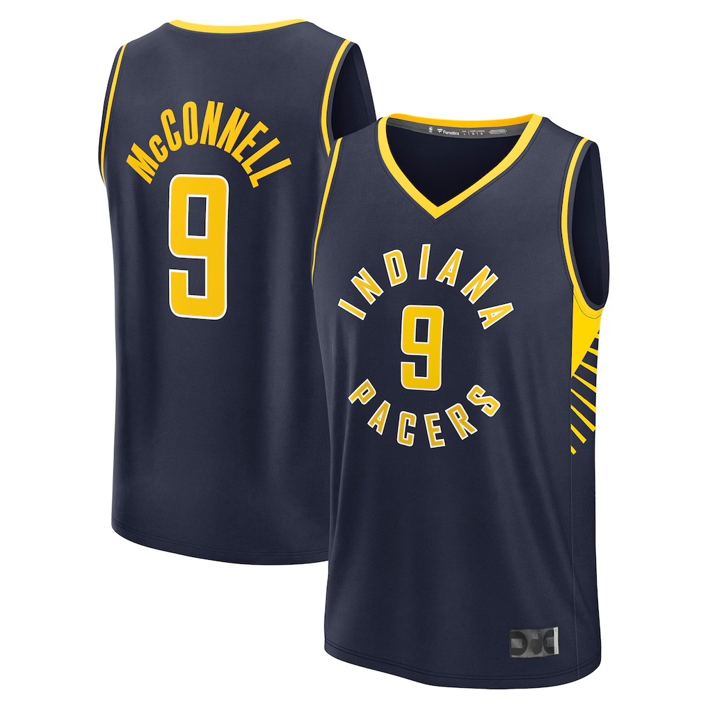 MATTH I.Pacers #9 T.J. McConnell  Navy Fast Break Replica Jerseys - Icon Edition