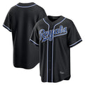 MATTH KC.Royals Black Carbon Fashion Home Game Blank Player Stitched Jerseys