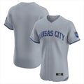 MATTH KC.Royals Gray Limited Elite Home Blank Player Stitched Jerseys