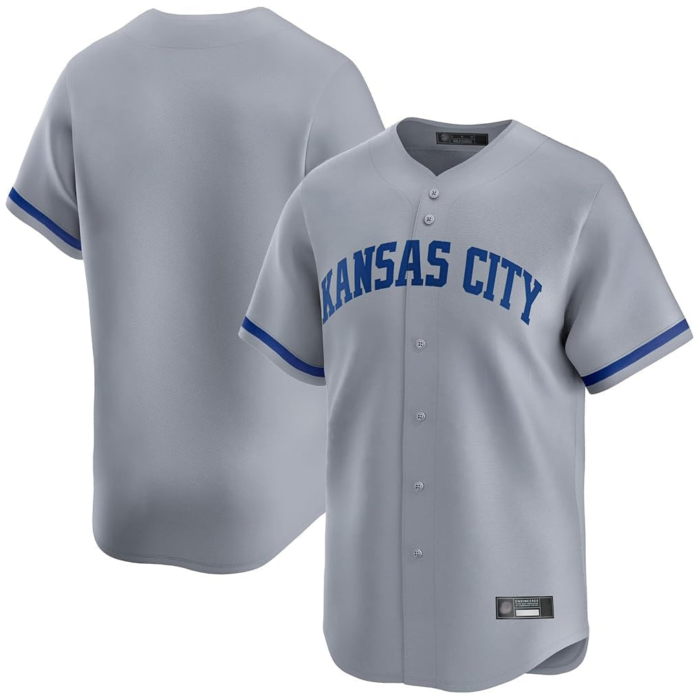 MATTH KC.Royals Gray Limited Home Blank Player Stitched Jerseys