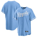 MATTH KC.Royals Light Blue Home Game Blank Player Stitched Jerseys