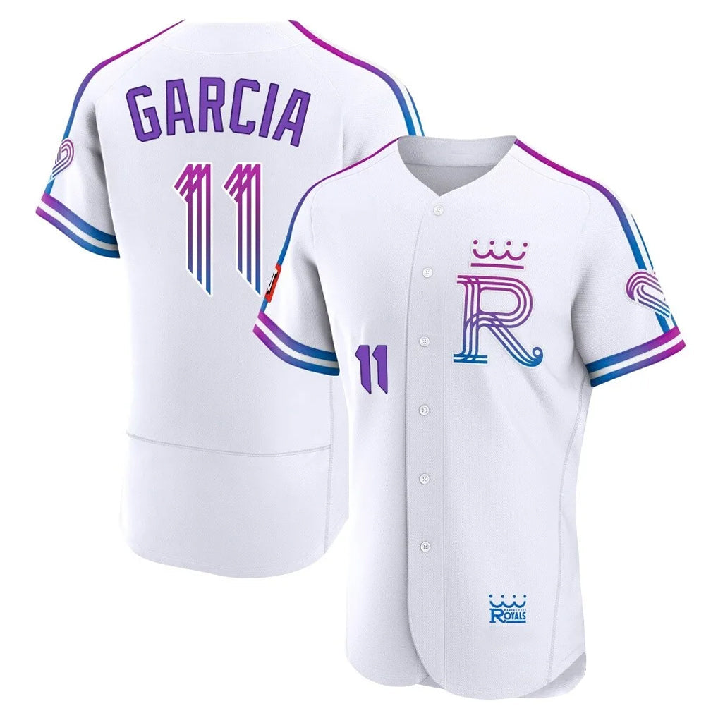 MATTH KC.Royals #11 Maikel Garcia Player White 2026 City Connect Limited Elite Home Stitched Jerseys