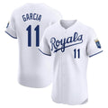 MATTH KC.Royals #11 Maikel Garcia Player White Alt Limited Elite Home Stitched Jerseys