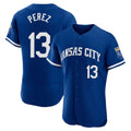MATTH KC.Royals #13 Salvador Perez Player Royal City Connect Limited Elite Home Game Stitched Jerseys