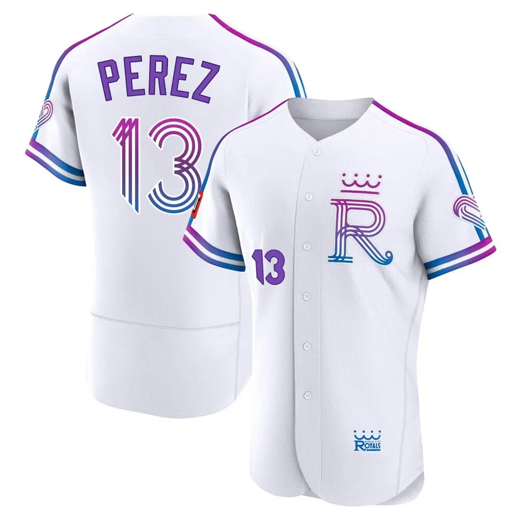 MATTH KC.Royals #13 Salvador Perez Player White 2026 City Connect Limited Elite Home Stitched Jerseys