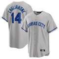 MATTH KC.Royals #14 Jac Caglianone Player Gray Game Home Stitched Jerseys