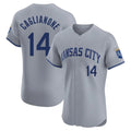 MATTH KC.Royals #14 Jac Caglianone Player Gray Limited Elite Home Stitched Jerseys