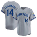 MATTH KC.Royals #14 Jac Caglianone Player Gray Limited Home Stitched Jerseys