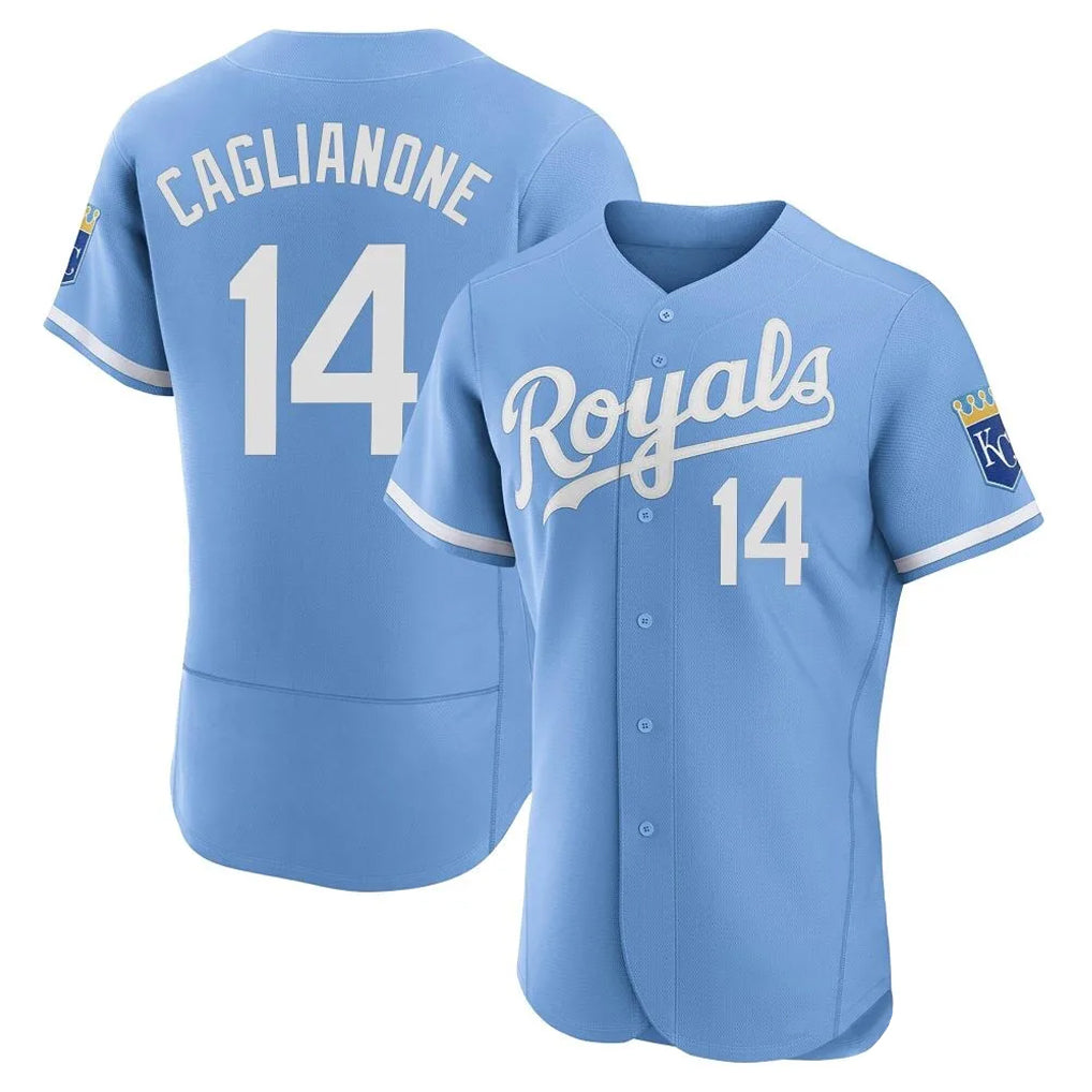 MATTH KC.Royals #14 Jac Caglianone Player Light Blue Alt Limited Elite Home Stitched Jerseys