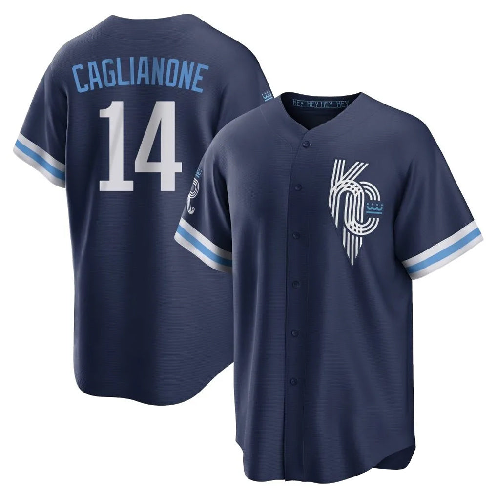 MATTH KC.Royals #14 Jac Caglianone Player Navy City Connect Home Game Stitched Jerseys