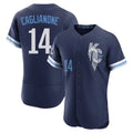 MATTH KC.Royals #14 Jac Caglianone Player Navy City Connect Limited Elite Home Stitched Jerseys
