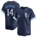 MATTH KC.Royals #14 Jac Caglianone Player Navy City Connect Limited Home Stitched Jerseys