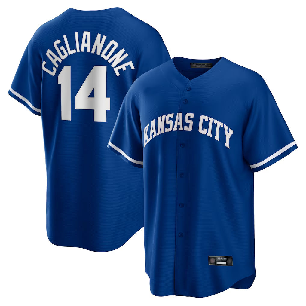 MATTH KC.Royals #14 Jac Caglianone Player Royal Game Home Stitched Jerseys