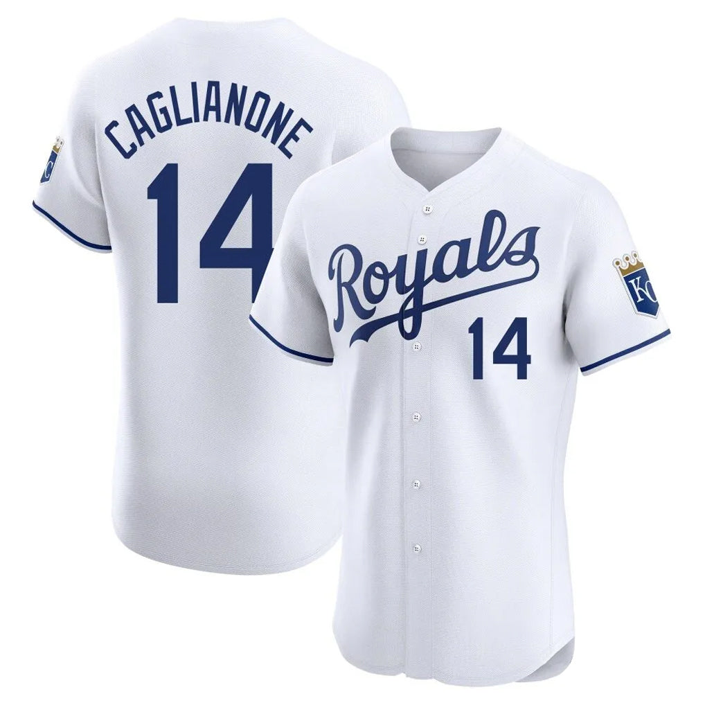 MATTH KC.Royals #14 Jac Caglianone Player White Alt Limited Elite Home Stitched Jerseys