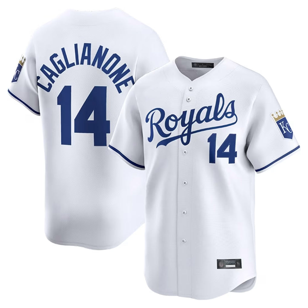 MATTH KC.Royals #14 Jac Caglianone Player White Alt Limited Home Stitched Jerseys