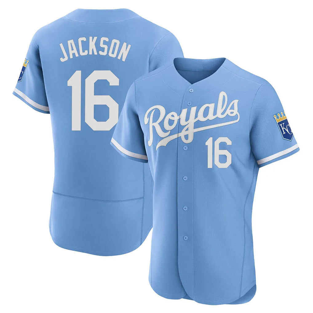 MATTH KC.Royals #16 Bo Jackson Player Light Blue Alt Limited Elite Home Stitched Jerseys