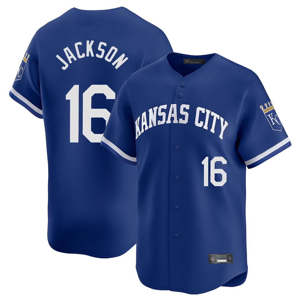 MATTH KC.Royals #16 Bo Jackson Player Royal Limited Home Stitched Jerseys