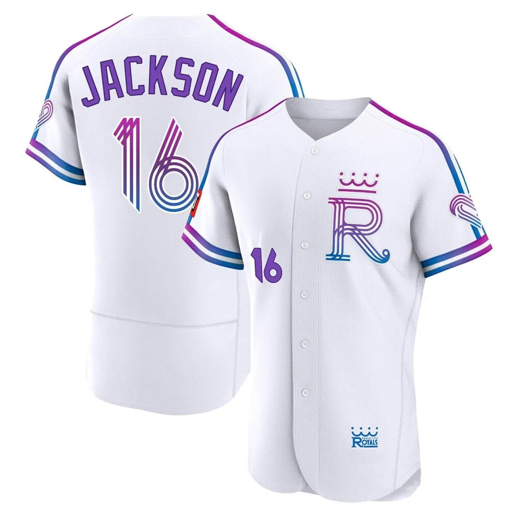 MATTH KC.Royals #16 Bo Jackson Player White 2026 City Connect Limited Elite Home Stitched Jerseys