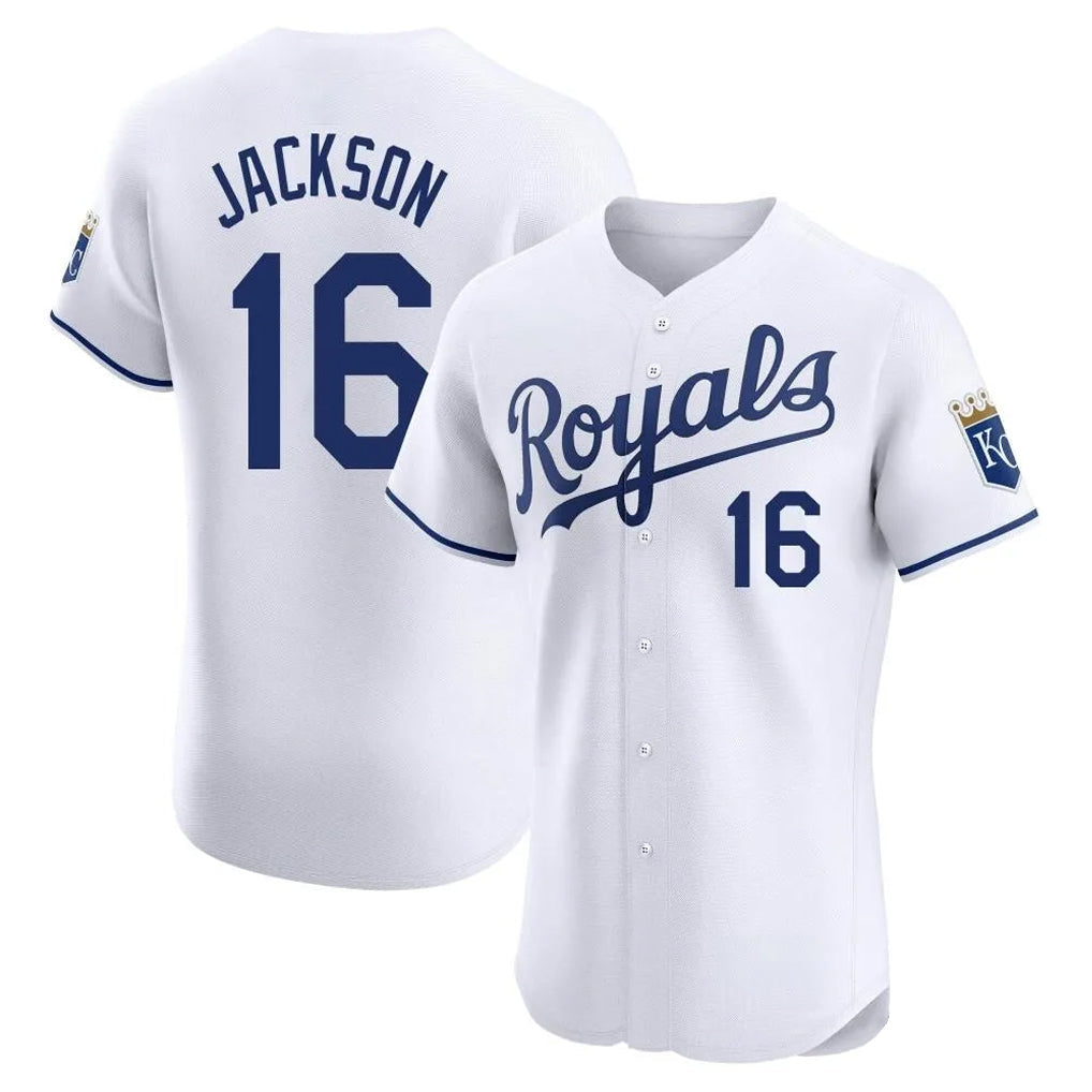 MATTH KC.Royals #16 Bo Jackson Player White Alt Limited Elite Home Stitched Jerseys