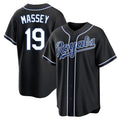 MATTH KC.Royals #19 Michael Massey Player Black Carbon Fashion Home Game Stitched Jerseys