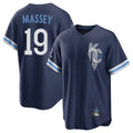 MATTH KC.Royals #19 Michael Massey Player Navy City Connect Home Game Stitched Jerseys