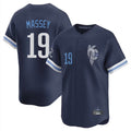 MATTH KC.Royals #19 Michael Massey Player Navy City Connect Limited Home Stitched Jerseys