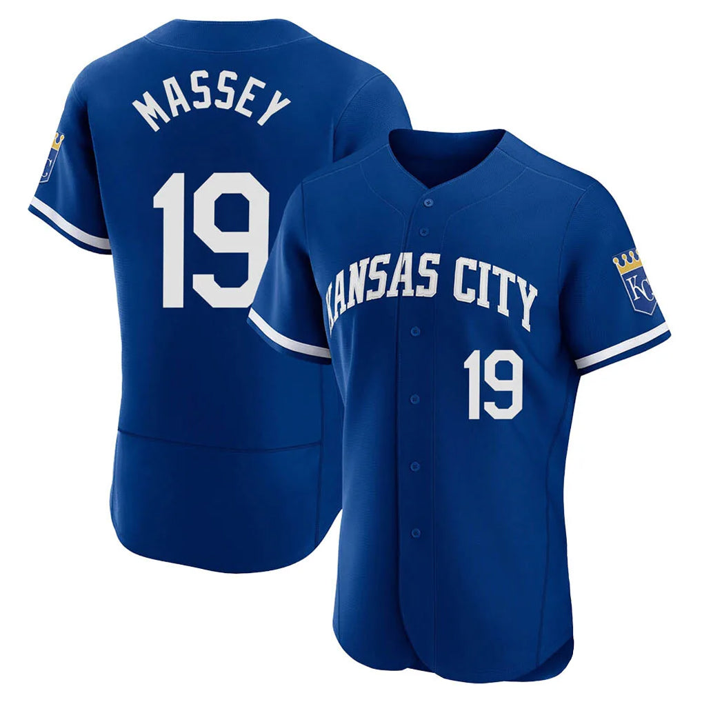 MATTH KC.Royals #19 Michael Massey Player Royal City Connect Limited Elite Home Game Stitched Jerseys