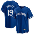 MATTH KC.Royals #19 Michael Massey Player Royal Game Home Stitched Jerseys