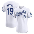 MATTH KC.Royals #19 Michael Massey Player White Alt Limited Elite Home Stitched Jerseys