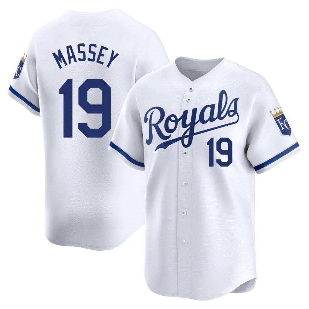 MATTH KC.Royals #19 Michael Massey Player White Alt Limited Home Stitched Jerseys