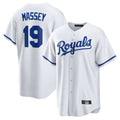 MATTH KC.Royals #19 Michael Massey Player White Home Game Stitched Jerseys