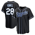 MATTH KC.Royals #28 Kyle Isbel Player Black Carbon Fashion Home Game Stitched Jerseys
