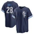 MATTH KC.Royals #28 Kyle Isbel Player Navy City Connect Home Game Stitched Jerseys